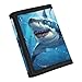 Noteligou Shark Kids Wallet for Boys Wallets with Coin Pocket Id Window CuteTrifold Card Holder Wallet Organizer Multi-Compartment Wallet to Store Your Cards Small Tri-folded Wallet