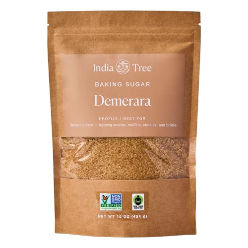 India Tree Demerara Sugar, 1 lb (Pack of 4)