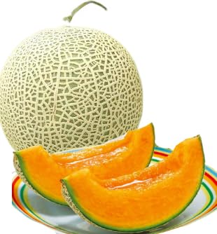 Amazon.co.jp: 【最高ランク 秀品メロン】～青/赤 食べ比べ 大玉2玉