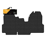 FSW - Tailored Mats - Fits FORD Transit MK7 2010-2014 1 Piece Front - 3mm Heavy Duty Rubber - Anti Slip Van Floor Mat, Waterproof With Anti Slip Backing - 1Pc Rubber Floor Mat - Van Accessories