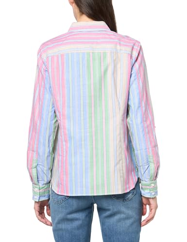 Image of Nautica Women's Button Front Long Sleeve Roll Tab Shirt