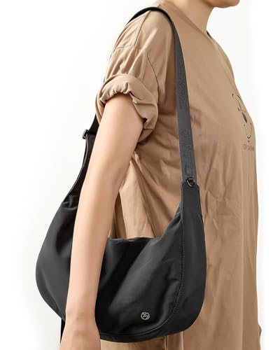 Titosha Medium Nylon Crescent Crossbody Bag for Women with Extended Adjustable Shoulder strap2