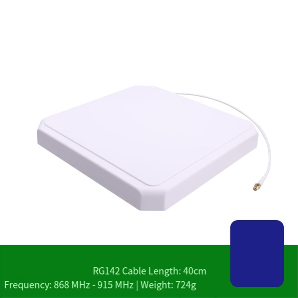 868MHz-915MHz High-Frequency Directional Flat Panel Antenna Compatible with RFID/UHF Tag Reading/Writing and WiFi Bridge