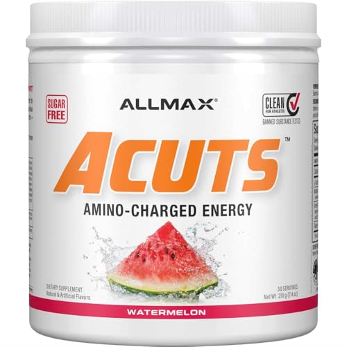 ALLMAX Nutrition AMINOCUTS (ACUTS), Amino-Charged Energy Drink with Taurine, L-Carnitine,