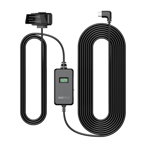 Image of VANTRUE 10ft Type C USB LED Screen OBD Hardwire Power Cable, 3 Gear Shifting, Low Voltage Protection for Parking Mode, for E1 Pro,N4 Pro,N5,N4,S1 Pro,N2 Pro,N2X, E360 /ACE, E1,E1 Lite,E2,E3 Dash Cam