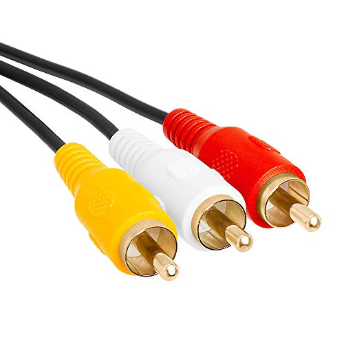 Cmple - 3.5Mm To 3 Rca Camcorder Video Audio Cable - 6 Ft #TOP3