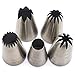Piping tips large Cake Decorating tools, 5 pack Cake piping Nozzles Tips Kit - DIY Icing Nozzle Tool for Cupcakes
