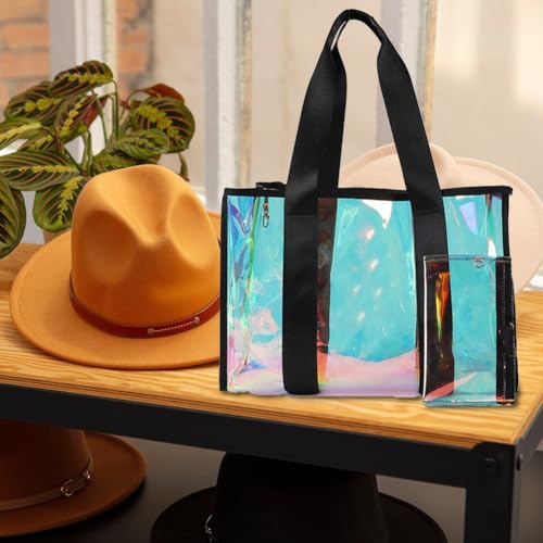 Pvc Beach Handbag Transparent Tote Bag Travel Makeup Bag for Swimming Work Shopping School and Concerts2