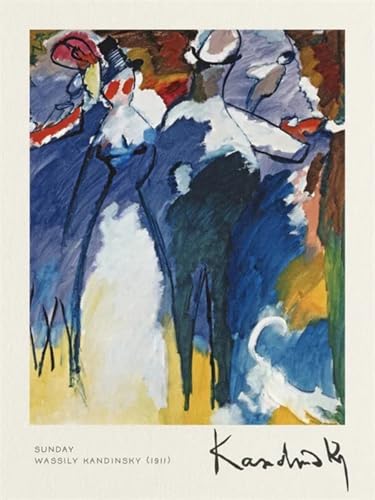 Toile Kandinsky Paysage Dimanche pour sublimer la décoration de votre salon