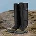 Yiju Leg Gaiters Winter Shoe Cover Breathable Adjustable Comfortable Hiking Boots Covers Leg Guards for Outdoor Camping Skiing, Black