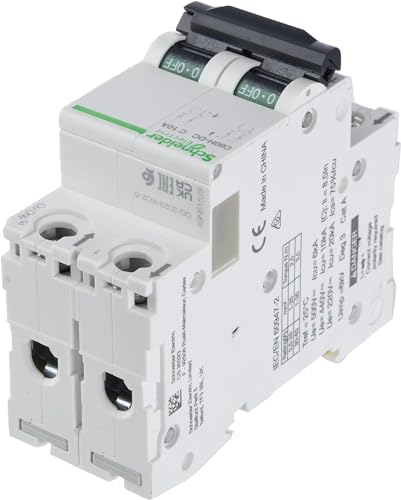 Miniatura 2 de Schneider Electric A9n61532 C60h Interruptor Automático Especial De Cc, 500v, 2p, 20a, Curva C, Blanco