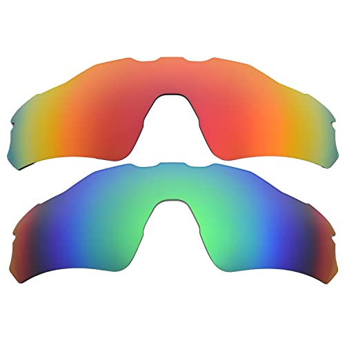 Verres Oakley Radar EV Path de remplacement pour réparer vos lunettes rayées rouge vert