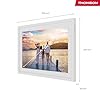 Thomson Cornice Digitale 10 Pollici, Schermo IPS, Touchscreen HD, Condivisione Diretta tramite App, Funzioni Smart, Cornice Fotografica Elettronica con 32 GB di Memoria, Rotazione Automatica, Bianca