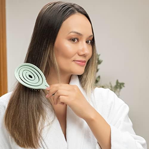 Ninabella Organic Detangling Hair Brush For Women, Men & Children - Does Not Pull On Hair - Straightening Brushes For Straight thumb #5