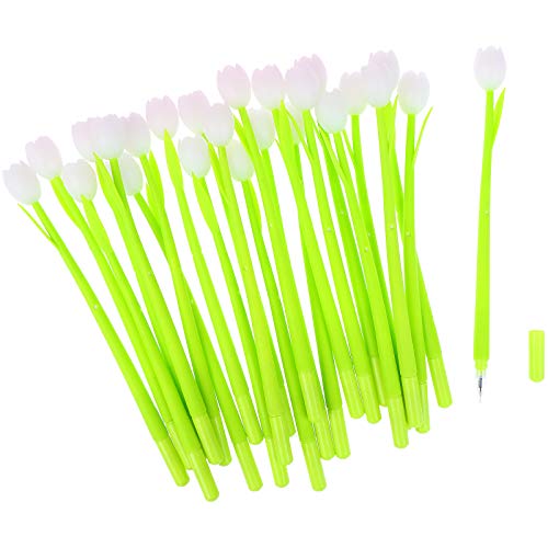Bolígrafos Olgaa 24 PCS Flores Cambiantes Tinta Negra