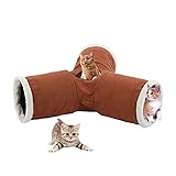 CO-Z 3-Way Collapsible Pet Toy Tunnel for Cat, Rabbit, Puppy, Kitty, Kitten, Indoor or Outdoor Use