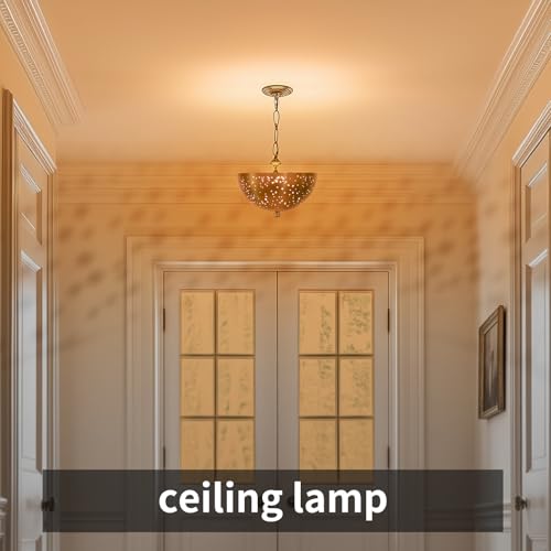 Clip On Lamp Shade,Metal Dome Shaped Light Bulb Cover,8" Diameter 4" Height - image 6