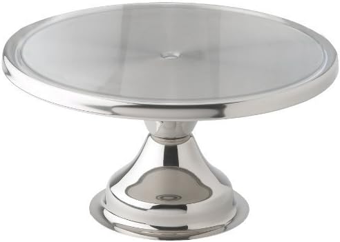 Winco CKS-13 Stainless Steel Round Cake Stand, 13-Inch,Set of 6