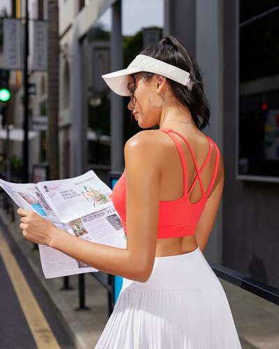 Image of RUNNING GIRL High Impact Sports Bras for Women, High Support Running Sports Bra Moulded Cup Strappy Sports Bras
