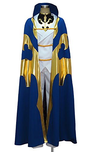 Cosonsen Code Geass R2 Kururugi Suzaku Riding Dress Cosplay Costume All Sizes (Men L)