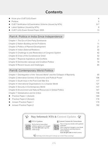 Image of Oswaal NTA CUET (UG) Chapter-wise Question Bank Political Science For 2026 Exam (as per latest 27 Dec., notification) | PYQs & 800+ NCERT aligned MCQs |With Oswaal AI