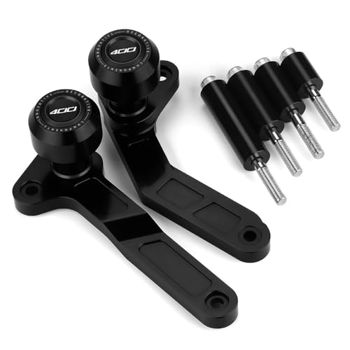 Modeer Sturzpads Kompatibel mit Ka.wasaki NINJA 400 ninja400 2018~2024 Motorrad rahmen Slider Antikollisions-Fallschutz Crashpad ninja 400 Zubehör (Schwarz)