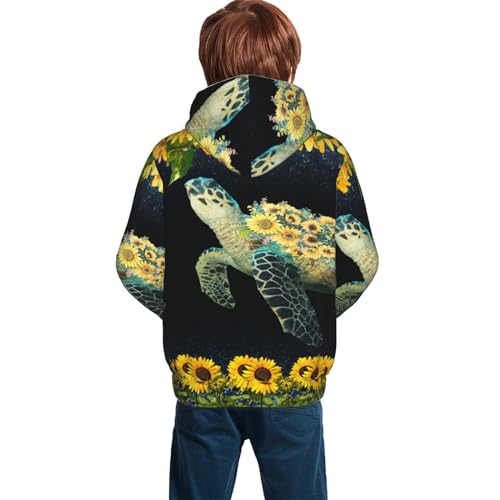 Sea Turtle Boy, Girls Sports Shirt Youth Pullover Fashion Hooded Sweatshirt2