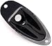 Boat Style Blank Jackplate Electric Guitar Output Jack Plate for Fender Strat Stratocater Guitar, Black