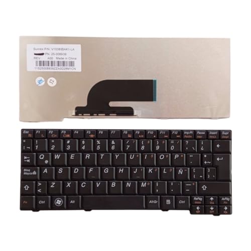 Clavier de remplacement IdeaPad S11 S10-2C pour rédiger en espagnol noir