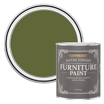 Rust-Oleum Green Furniture Paint in Satin Finish - Jasper 750ml