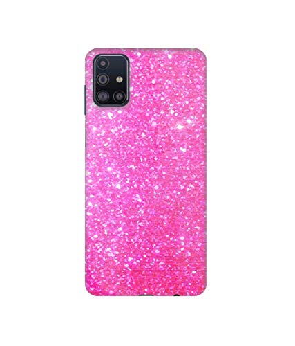 Image of Amazon Brand - Solimo Designer Pink Sparkle 3D Printed Hard Back Case Mobile Cover for Samsung Galaxy M31s