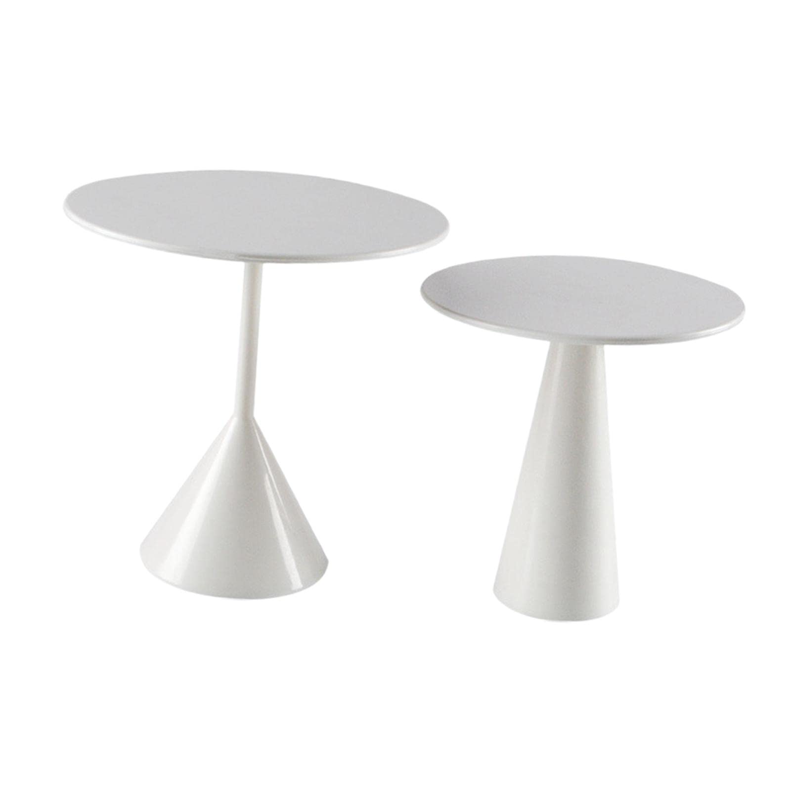 2 Piezas Mesa para Casa de Muñecas Mobiliario Miniatura Accesorios para Muñecas Resina Resistente Acabado Realista Adecuado para Juego In, Blanco
