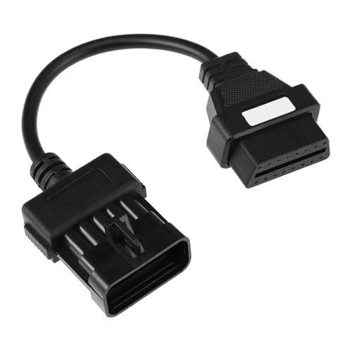 eMagTech 1 st bil 10-stift till OBD2 16-stifts detekteringskabel kompatibel med Opel Tech2 Calibra Corsa Astra