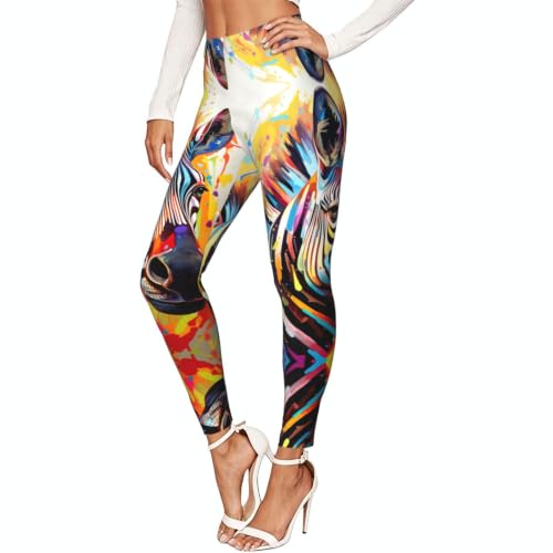 Leggings de gimnasio con estampado de cebra pantalones de mujer para senderismo