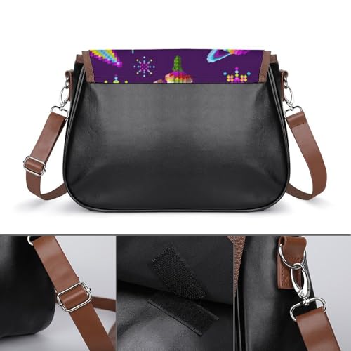 Sac à main pour femmes papillon multicolore et cuir imperméable - 3