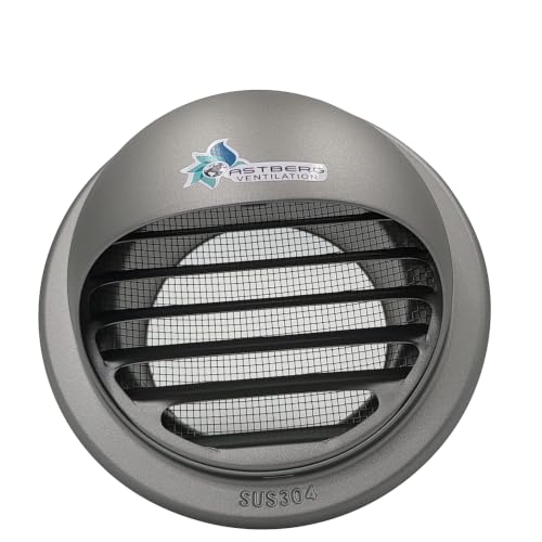 Image of Astberg Outer Cowl Steel Powder Coated /Chimney Cowl /Outer Cowl with Mesh /Wall Outer Grill /Pipe Exhaust Cover /Wall Vent Cover / (200mm /8 inches)