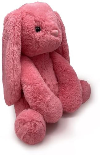 Image of Cionum 35cm Coral Bunny Plush - Ultra-Soft Floppy Stuffed Animal Rabbit with Long Ears - Bunny Soft Toy for Kids, Girls Room Decor & Gifting