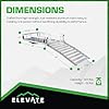 Elevate Outdoor Lightweight Aluminum Tray Premium Cargo Carrier, 47" Loading Ramp for Class III or IV 2" Hitch Receiver, Extra-Large 500 lbs Capacity