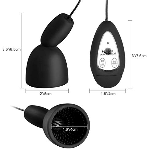 Vibrator masseren van de penishoofd erectiele functionele training continu orgasme (zwart) massage, fetische, seksspeeltje mannen, voor hem eikel masturbator - Afbeelding 7