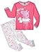 Peppa Pig Pyjama Fille, Ensembles de Pyjama Enfant Fille Licorne (2-3 Ans, Rose Foncé)