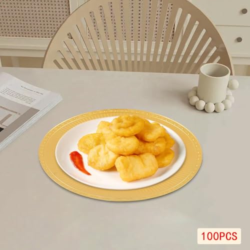 Platos cargadores redondos de plástico 13 pulgadas x100 miniatura 2