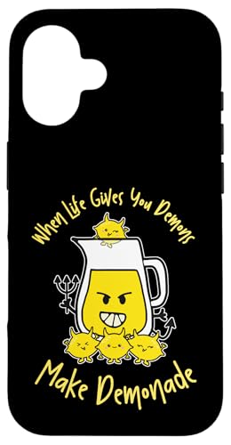 Funny Life Gives You Demons Make Demonade Lemons Lemonade �X�}�z�P�[�X iPhone 16 �p