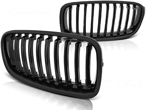 Front Grill Compatible with BMW 3 Series F30 F31 Saloon Touring 2011 2012 2013 2014 2015 RS-129 Front Central Sport GrillReplacement Kidney Grille Grill Glossy Black