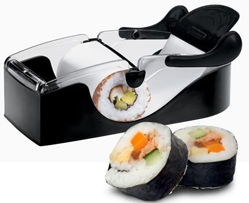 BeFunky Perfect Sushi Roll Machine, Sushi Making Kit, Sushi Maker Roller Equipment, DIY Kitchen Gadget Kitchen Accessories for Beginners (Black, Polypropylene)