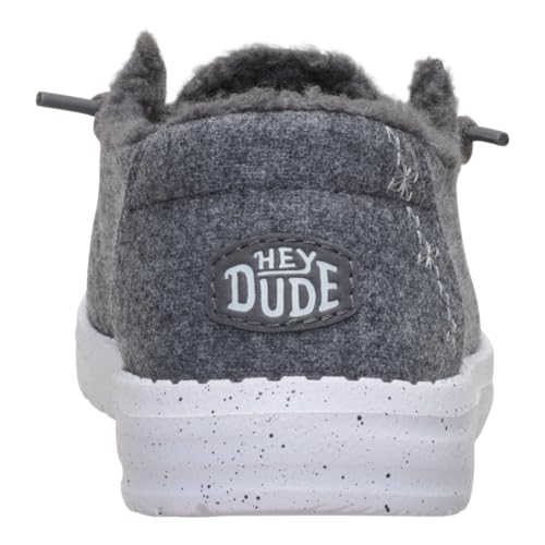 Image of HEYDUDE Wendy Wool Cozy Charcoal Women Size 10
