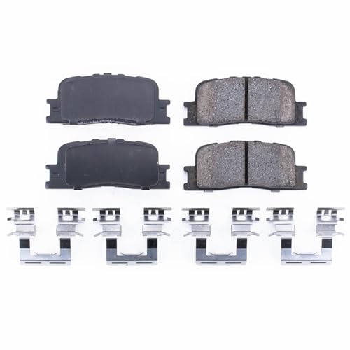 Image of PowerStop Rear Brake Pads for Lexus ES300 2002-03 |ES330 2004-06 |Toyota Camry 2002-06 |Highlander 2001-03 - Z17 Ceramic Brake Pads with Installation Hardware, 17-885