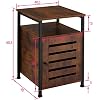 tectake-800925-Mueble-Auxiliar-para-el-salon-Mesita-de-Noche-para-el-Dormitorio-Mobiliario-de-Interior-Madera-Industrial-Oscura tectake-800925-Mueble-Auxiliar-para-el-salon-Mesita-de-Noche-para-el-Dormitorio-Mobiliario-de-Interior-Madera-Industrial-Oscura