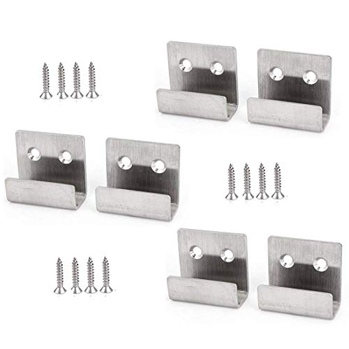 Rannb Stainless Steel Wall Hanger Fastener Bracket for Ceramic Tile Display- Pack of