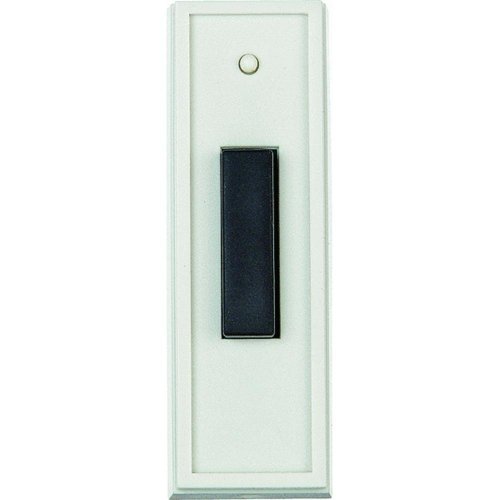 Carlon Lamson & Sessons RC3301 White With Black Doorbell Transmitter Button