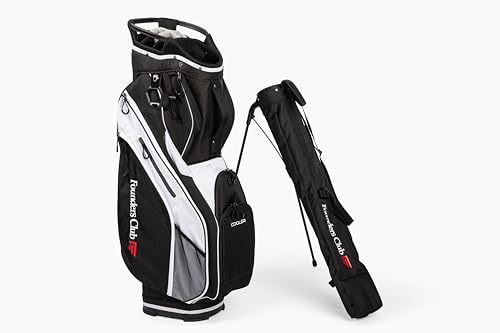 Image of Founders Club 2 in 1 Golf Cart Bag with Removable Short Game Stand Bag- 15 Dividers